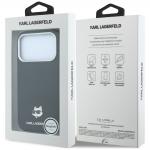 Husa Karl Lagerfeld Grained Choupette Head Metal cu MagSafe compatibila cu iPhone 18 Pro / 17 Pro, Negru 9 - lerato.ro