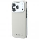Husa Karl Lagerfeld Grained Elongated Logo cu MagSafe compatibila cu iPhone 18 Pro Max / 17 Pro Max, Bej 3 - lerato.ro