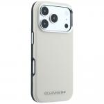 Husa Karl Lagerfeld Grained Elongated Logo cu MagSafe compatibila cu iPhone 18 Pro Max / 17 Pro Max, Bej 5 - lerato.ro