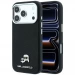 Husa Karl Lagerfeld Grained Metal Heads cu MagSafe compatibila cu iPhone 18 Pro Max / 17 Pro Max, Negru 4 - lerato.ro