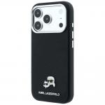 Husa Karl Lagerfeld Grained Metal Heads cu MagSafe compatibila cu iPhone 18 Pro Max / 17 Pro Max, Negru 3 - lerato.ro
