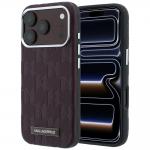 Husa Karl Lagerfeld Grained Mono Resin Logo cu MagSafe compatibila cu iPhone 18 Pro Max / 17 Pro Max, Burgundy 4 - lerato.ro