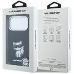 Husa Karl Lagerfeld IML Choupette Body Sketch Print cu MagSafe compatibila cu iPhone 18 Pro / 17 Pro, Negru 9 - lerato.ro