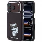 Husa Karl Lagerfeld Smooth Choupette Sketch cu MagSafe compatibila cu iPhone 18 Pro / 17 Pro, Burgundy 4 - lerato.ro