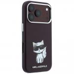 Husa Karl Lagerfeld Smooth Choupette Sketch cu MagSafe compatibila cu iPhone 18 Pro / 17 Pro, Burgundy 5 - lerato.ro