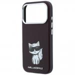 Husa Karl Lagerfeld Smooth Choupette Sketch cu MagSafe compatibila cu iPhone 18 Pro / 17 Pro, Burgundy 7 - lerato.ro
