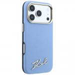 Husa Karl Lagerfeld Saffiano Small Script Metal Logo cu MagSafe compatibila cu iPhone 18 Pro / 17 Pro, Albastru 5 - lerato.ro