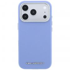 Huse si carcase iPhone 17 Pro Max, Husa Karl Lagerfeld Grained Elongated Logo cu MagSafe compatibila cu iPhone 18 Pro Max / 17 Pro Max, Albastru, lerato.ro