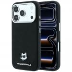 Husa Karl Lagerfeld Grained Choupette Head Metal cu MagSafe compatibila cu iPhone 18 Pro Max / 17 Pro Max, Negru 4 - lerato.ro