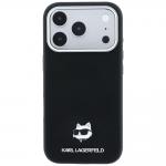 Husa Karl Lagerfeld Grained Choupette Head Metal cu MagSafe compatibila cu iPhone 18 Pro Max / 17 Pro Max, Negru 2 - lerato.ro