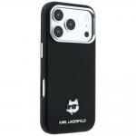 Husa Karl Lagerfeld Grained Choupette Head Metal cu MagSafe compatibila cu iPhone 18 Pro Max / 17 Pro Max, Negru 5 - lerato.ro