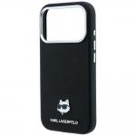 Husa Karl Lagerfeld Grained Choupette Head Metal cu MagSafe compatibila cu iPhone 18 Pro Max / 17 Pro Max, Negru 7 - lerato.ro