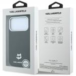 Husa Karl Lagerfeld Grained Choupette Head Metal cu MagSafe compatibila cu iPhone 18 Pro Max / 17 Pro Max, Negru 9 - lerato.ro