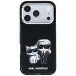 Husa Karl Lagerfeld IML Karl and Choupette Bodies Sketch Print cu MagSafe compatibila cu iPhone 18 Pro Max / 17 Pro Max, Negru 2 - lerato.ro
