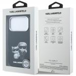 Husa Karl Lagerfeld IML Karl and Choupette Bodies Sketch Print cu MagSafe compatibila cu iPhone 18 Pro Max / 17 Pro Max, Negru 9 - lerato.ro