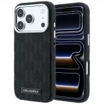 Husa Karl Lagerfeld Grained Mono Resin Logo cu MagSafe compatibila cu iPhone 18 Pro Max / 17 Pro Max, Negru 4 - lerato.ro