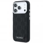 Husa Karl Lagerfeld Grained Mono Resin Logo cu MagSafe compatibila cu iPhone 18 Pro Max / 17 Pro Max, Negru 3 - lerato.ro
