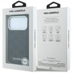 Husa Karl Lagerfeld Grained Mono Resin Logo cu MagSafe compatibila cu iPhone 18 Pro Max / 17 Pro Max, Negru 9 - lerato.ro