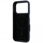 Husa Karl Lagerfeld Grained Mono Resin Logo cu MagSafe compatibila cu iPhone 18 Pro Max / 17 Pro Max, Albastru 8 - lerato.ro