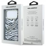 Husa Karl Lagerfeld IML Signature Zebra Glitter cu MagSafe compatibila cu iPhone 18 Pro Max / 17 Pro Max, Gold 9 - lerato.ro