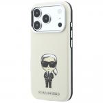 Husa Karl Lagerfeld Smooth Ikonik Sketch cu MagSafe compatibila cu iPhone 18 Pro / 17 Pro, Bej 3 - lerato.ro