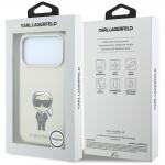 Husa Karl Lagerfeld Smooth Ikonik Sketch cu MagSafe compatibila cu iPhone 18 Pro / 17 Pro, Bej 9 - lerato.ro