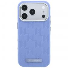 Huse si carcase iPhone 18 Pro, Husa Karl Lagerfeld Grained Mono Resin Logo cu MagSafe compatibila cu iPhone 18 Pro / 17 Pro, Albastru, lerato.ro