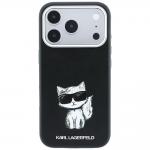 Husa Karl Lagerfeld Smooth Choupette Sketch cu MagSafe compatibila cu iPhone 18 Pro / 17 Pro, Negru 2 - lerato.ro
