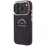 Husa Karl Lagerfeld Embossed Open Ring RSG Logo cu MagSafe compatibila cu iPhone 18 Pro / 17 Pro, Mov 3 - lerato.ro