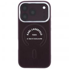 Huse si carcase iPhone 18 Pro, Husa Karl Lagerfeld Embossed Open Ring RSG Logo cu MagSafe compatibila cu iPhone 18 Pro / 17 Pro, Mov, lerato.ro