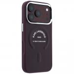 Husa Karl Lagerfeld Embossed Open Ring RSG Logo cu MagSafe compatibila cu iPhone 18 Pro / 17 Pro, Mov 5 - lerato.ro