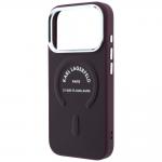 Husa Karl Lagerfeld Embossed Open Ring RSG Logo cu MagSafe compatibila cu iPhone 18 Pro / 17 Pro, Mov 7 - lerato.ro