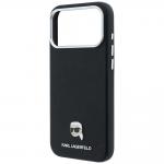 Husa Karl Lagerfeld Grained Karl Head Metal cu MagSafe compatibila cu iPhone 17 Pro Max / 18 Pro Max, Negru 7 - lerato.ro