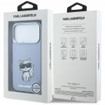 Husa Karl Lagerfeld IML Choupette Body Sketch Print cu MagSafe compatibila cu iPhone 18 Pro Max  / 17 Pro Max, Albastru 9 - lerato.ro