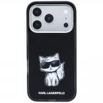 Husa Karl Lagerfeld IML Choupette Body Sketch Print cu MagSafe compatibila cu iPhone 17 Pro Max / 18 Pro Max, Negru 2 - lerato.ro