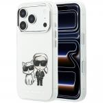 Husa Karl Lagerfeld IML Karl and Choupette Bodies Sketch Print cu MagSafe compatibila cu iPhone 18 Pro / 17 Pro, Bej 4 - lerato.ro