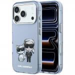 Husa Karl Lagerfeld IML Karl and Choupette Bodies Sketch Print cu MagSafe compatibila cu iPhone 18 Pro / 17 Pro, Albastru 4 - lerato.ro