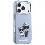 Husa Karl Lagerfeld IML Karl and Choupette Bodies Sketch Print cu MagSafe compatibila cu iPhone 18 Pro / 17 Pro, Albastru 5 - lerato.ro