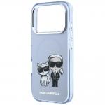 Husa Karl Lagerfeld IML Karl and Choupette Bodies Sketch Print cu MagSafe compatibila cu iPhone 18 Pro / 17 Pro, Albastru 7 - lerato.ro