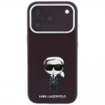Husa Karl Lagerfeld Smooth Ikonik Sketch cu MagSafe compatibila cu iPhone 17 Pro Max / 18 Pro Max, Burgundy 2 - lerato.ro