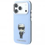 Husa Karl Lagerfeld Smooth Ikonik Sketch cu MagSafe compatibila cu iPhone 18 Pro / 17 Pro, Albastru 3 - lerato.ro