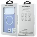 Husa Karl Lagerfeld Ring Stand 360 Choupette Head Pin cu MagSafe compatibila cu iPhone 18 Pro / 17 Pro, Albastru 9 - lerato.ro
