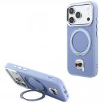 Husa Karl Lagerfeld Ring Stand 360 Karl Head Pin cu MagSafe compatibila cu iPhone 18 Pro / 17 Pro, Albastru 4 - lerato.ro