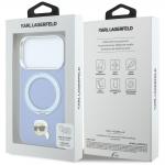 Husa Karl Lagerfeld Ring Stand 360 Karl Head Pin cu MagSafe compatibila cu iPhone 18 Pro / 17 Pro, Albastru 9 - lerato.ro
