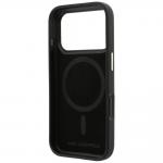 Husa Karl Lagerfeld Grained Resin Signature Logo cu MagSafe compatibila cu iPhone 18 Pro / 17 Pro, Negru 8 - lerato.ro