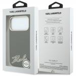 Husa Karl Lagerfeld Grained Resin Signature Logo cu MagSafe compatibila cu iPhone 18 Pro / 17 Pro, Negru 9 - lerato.ro