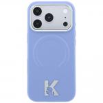 Husa Karl Lagerfeld Grained Embossed Ring Kameo Logo cu MagSafe compatibila cu iPhone 18 Pro / 17 Pro, Albastru 2 - lerato.ro