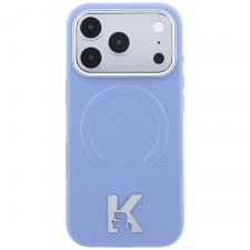 Huse si carcase iPhone 18 Pro, Husa Karl Lagerfeld Grained Embossed Ring Kameo Logo cu MagSafe compatibila cu iPhone 18 Pro / 17 Pro, Albastru, lerato.ro