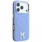 Husa Karl Lagerfeld Grained Embossed Ring Kameo Logo cu MagSafe compatibila cu iPhone 18 Pro / 17 Pro, Albastru 5 - lerato.ro