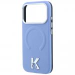Husa Karl Lagerfeld Grained Embossed Ring Kameo Logo cu MagSafe compatibila cu iPhone 18 Pro / 17 Pro, Albastru 7 - lerato.ro